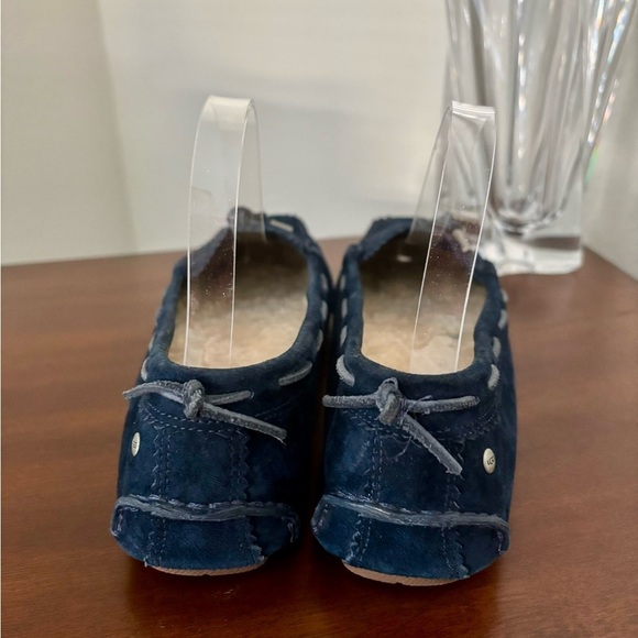 UGG Navy Blue Suede Loafers - Picture 3 of 6